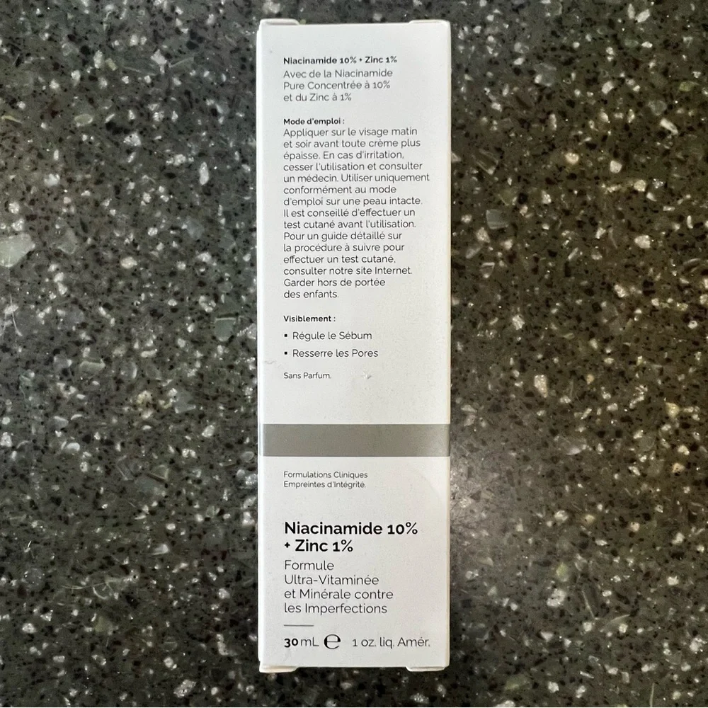 NIB The Ordinary Niacinamide 10% + Zinc 1% Blemish Formula 1oz Skin Care Serum
